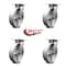 Service Caster 8 Inch Heavy Duty Semi Steel Caster Set with Roller Bearings SCC, 4PK SCC-35S820-SSR-4 - alternate 5